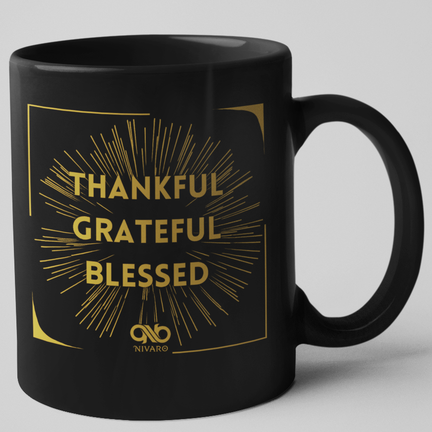 Thankful Grateful Blessed Coffee Mug