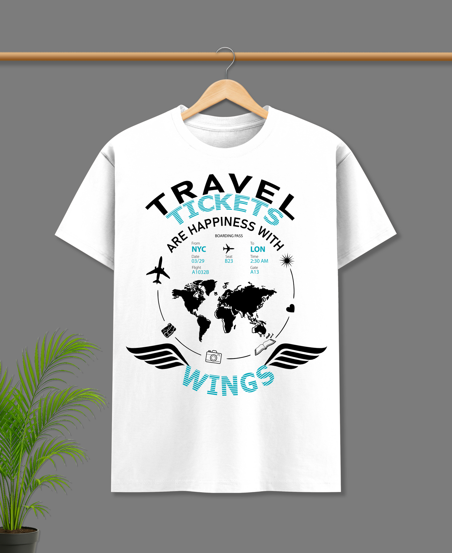 TRAVEL TICKETS - OVERSIZED T-SHIRT