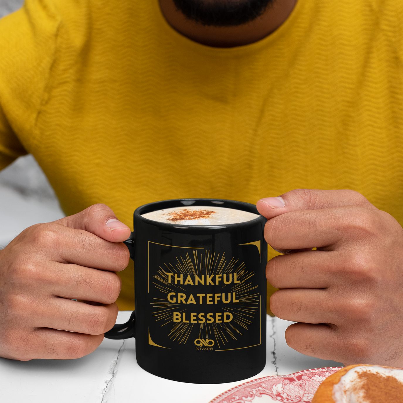 Thankful Grateful Blessed Coffee Mug