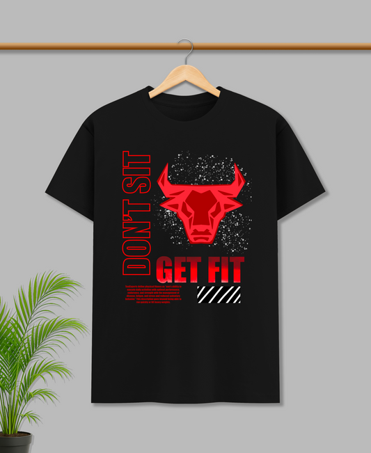 DON'T SIT GET FIT - OVERSIZED T-SHIRT