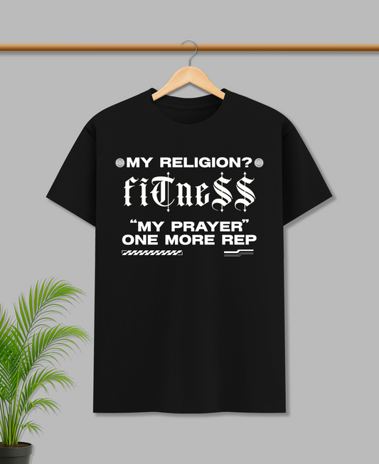 MY RELIGION IS FITNESS - OVERSIZED T-SHIRT